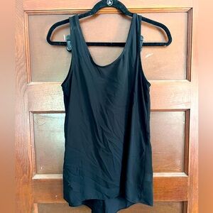 Heart Soul Sheer Black Tank Top with Bow on the Back.